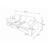 Slaapbank met opbergruimte Koos | Zitbank