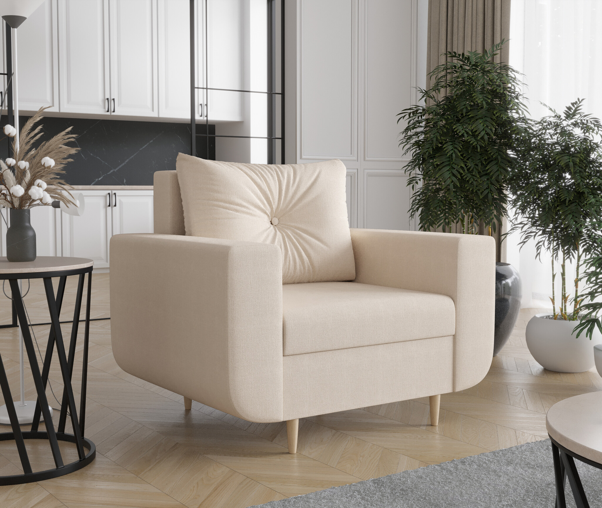 Fauteuil Delfine - Luxe Bekleding | Kies je kleur