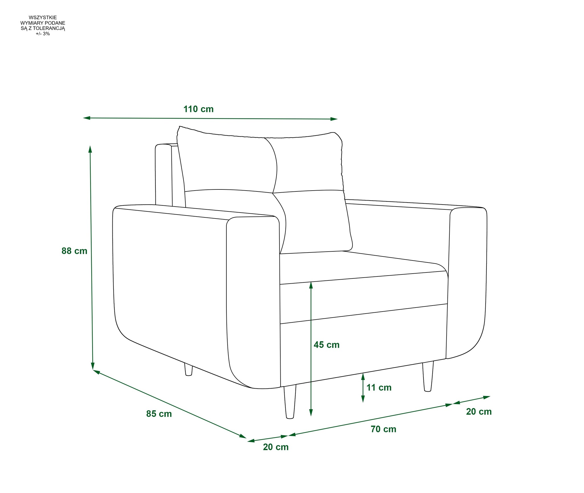 Fauteuil Delfine - Luxe Bekleding | Kies je kleur