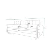 Slaapbank met opbergruimte Pascal | Zitbank