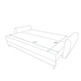 Slaapbank met opbergruimte Pascal | Zitbank