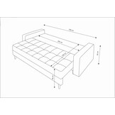 Slaapbank met opbergruimte Praag | Zitbank
