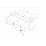 Slaapbank met opbergruimte Soro | Zitbank