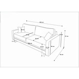 Slaapbank met opbergruimte Soro | Zitbank