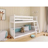 Stapelbed met Ladder Kas - 2-persoons - Kinderbed (incl. hekje) - Leverbaar in 8 kleuren!