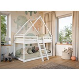 Stapelbed met Dakje Sven - Kinderbed - Leverbaar in 10 kleuren!