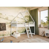 Hoogslaper met Dakje Moos - Kinderbed - Leverbaar in 10 kleuren!