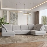 Slaapbank Lex met opbergruimte en verstelbare hoofdsteunen | U-bank