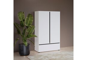 Linnenkast Crotone - Wit - 2-Deurs met Lade