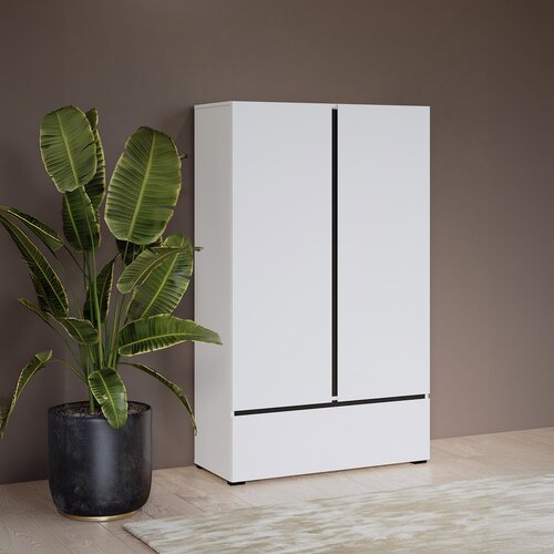 Linnenkast Crotone - Wit - 2-Deurs met Lade