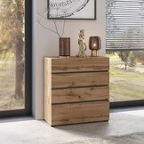 Ladekast Crotone - Eiken - 4 Lades