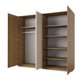 Kledingkast Verdal – 4-Deurs incl. Spiegel