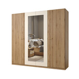 Kledingkast Verdal – 4-Deurs incl. Spiegel