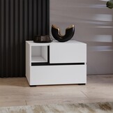 Nachtkastje met Lades Crotone - Wit