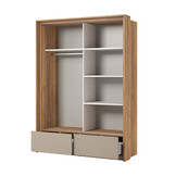 Kledingkast Imola - Eiken - 2-Deurs met Lades