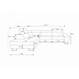 Slaapbank met opbergruimte Sem | Hoekbank