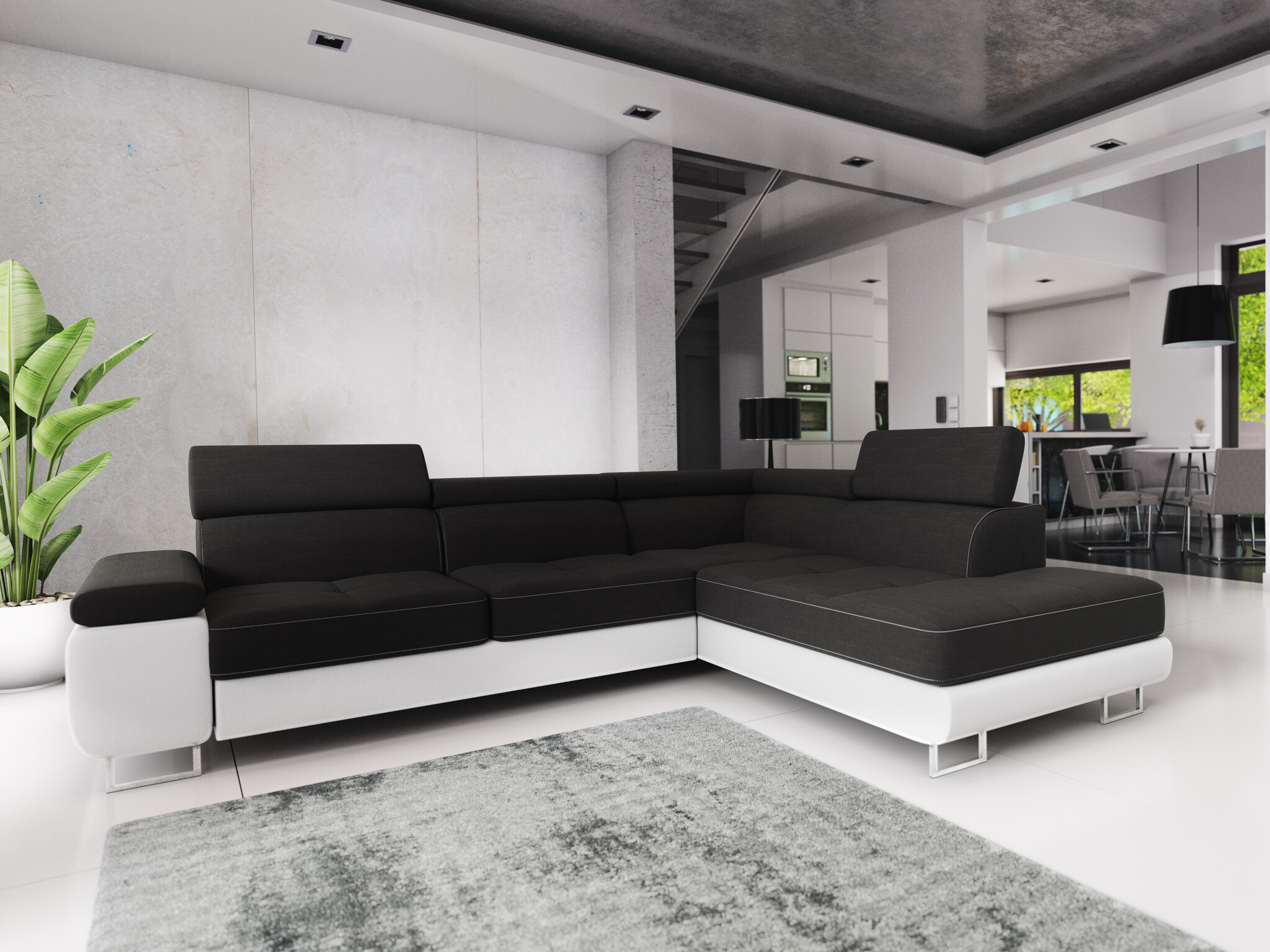 Slaapbank met opbergruimte Sem | Hoekbank