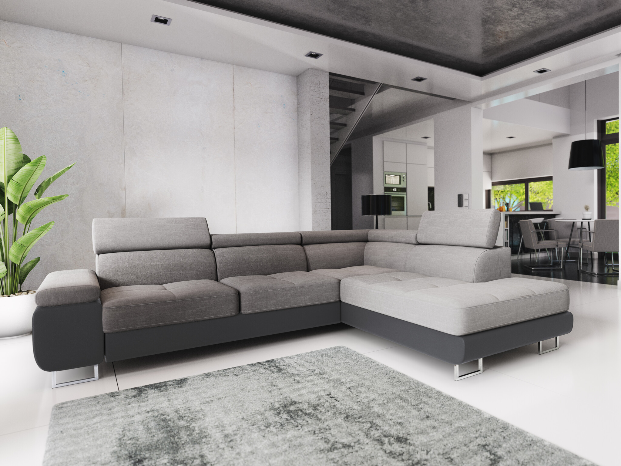 Slaapbank met opbergruimte Sem | Hoekbank