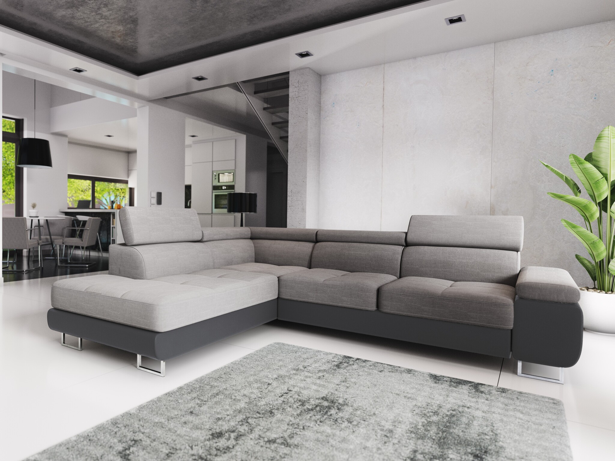 Slaapbank met opbergruimte Sem | Hoekbank