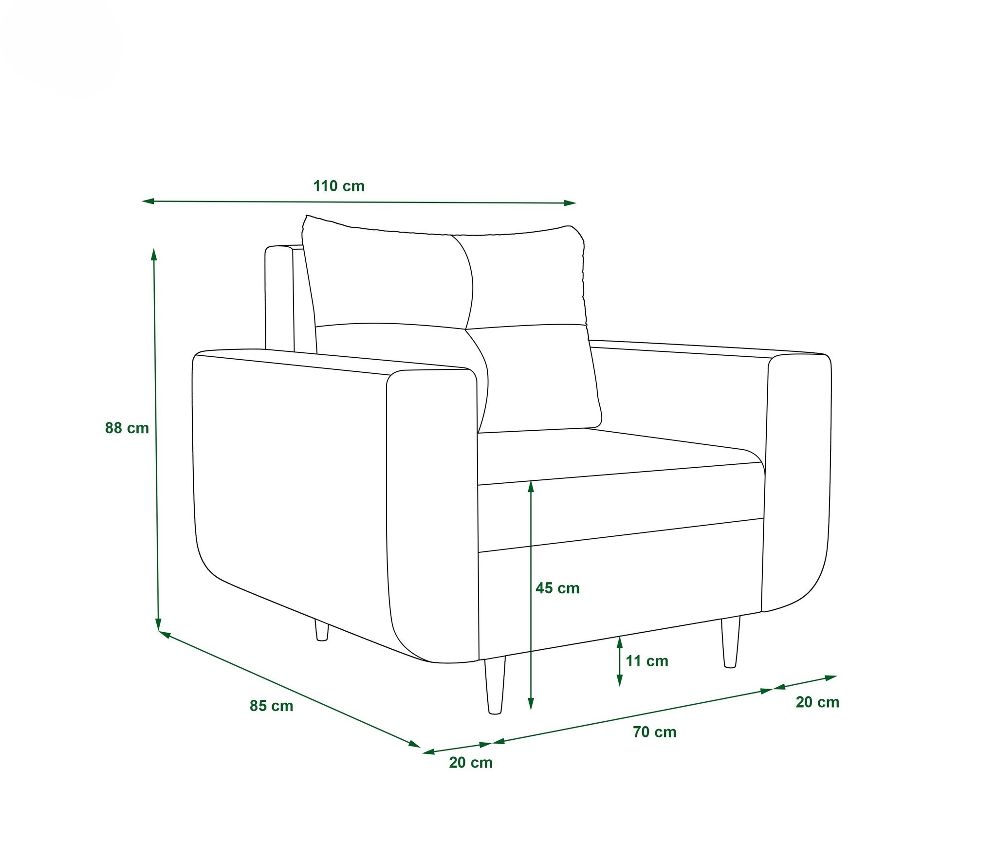 Fauteuil Delfine - Luxe Bekleding | Kies je kleur