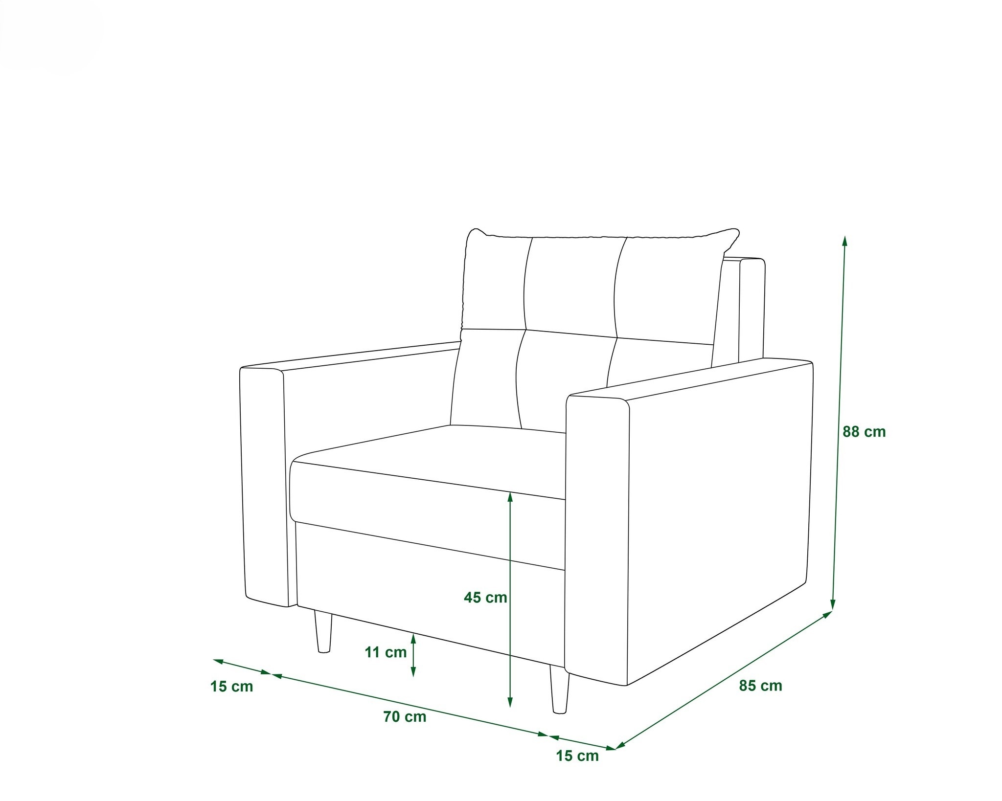 Fauteuil Mick - Luxe Bekleding | Kies je kleur