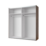 Kledingkast Siena - Bruin - 2-Deurs incl. Spiegel