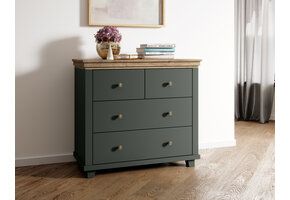 Ladekast Elvas - Donkergroen - 4 Lades