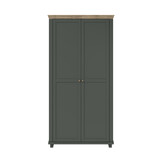 Kledingkast Elvas - Donkergroen - 2-Deurs