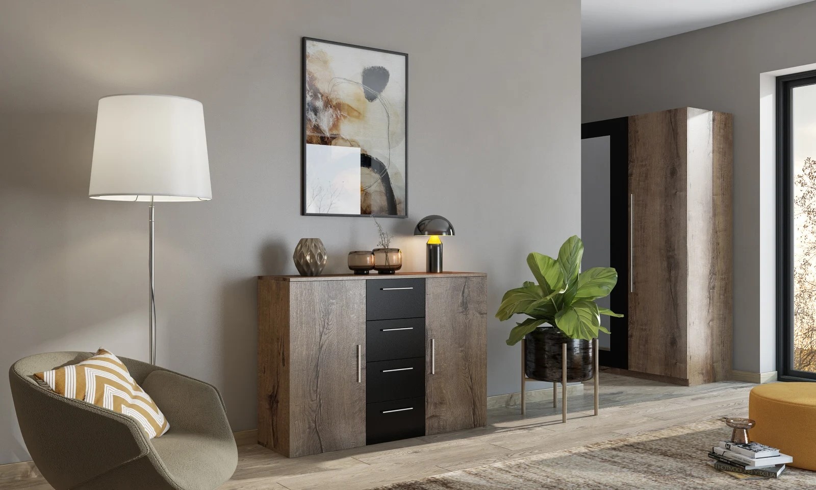 Dressoir Verona - Walnoot