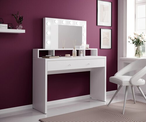 Kaptafel Ariana - Wit incl. Verlichting