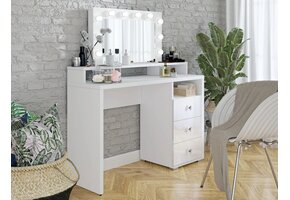 Kaptafel Diana - Wit incl. Verlichting