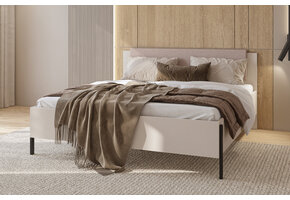 Houten Bed met Opbergruimte Jura - Taupe