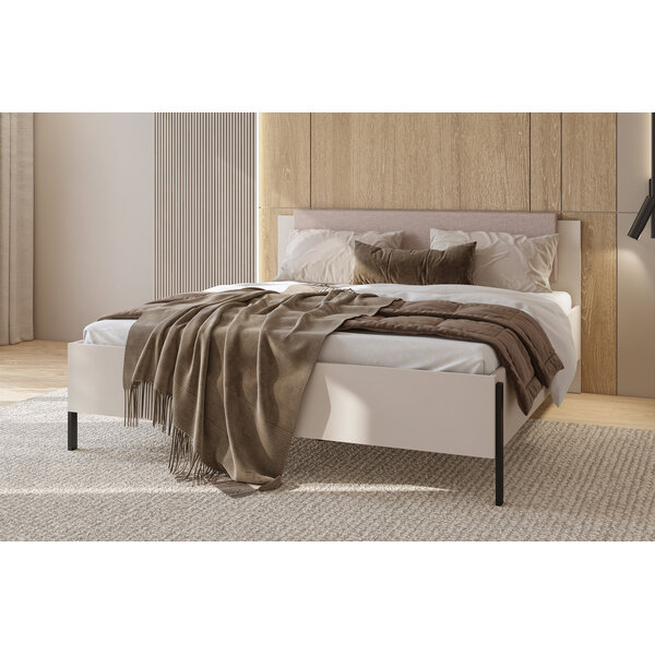 Home365 Houten Bed met Opbergruimte Jura - Taupe