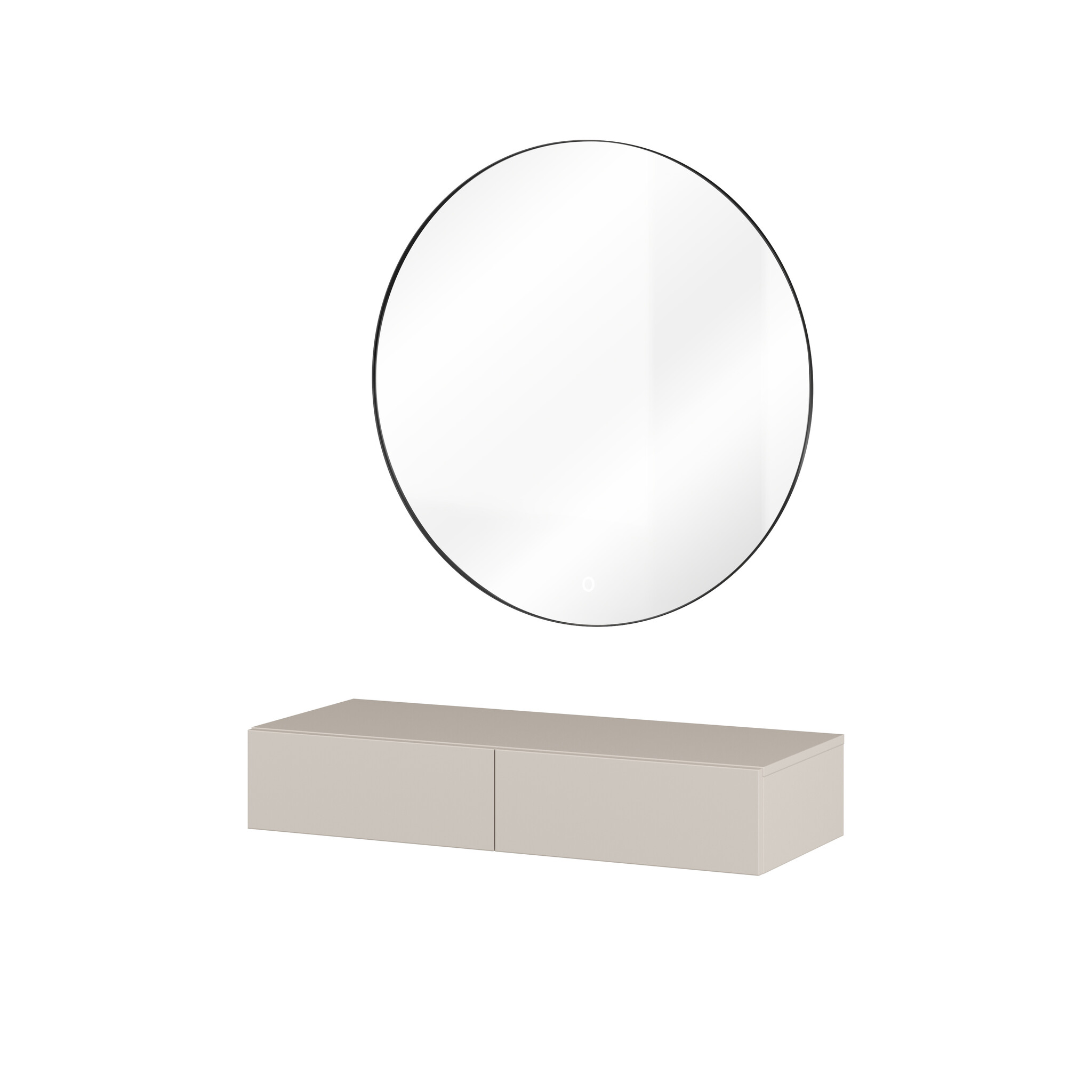 Wandkaptafel Jura - Taupe