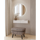 Wandkaptafel Jura - Taupe