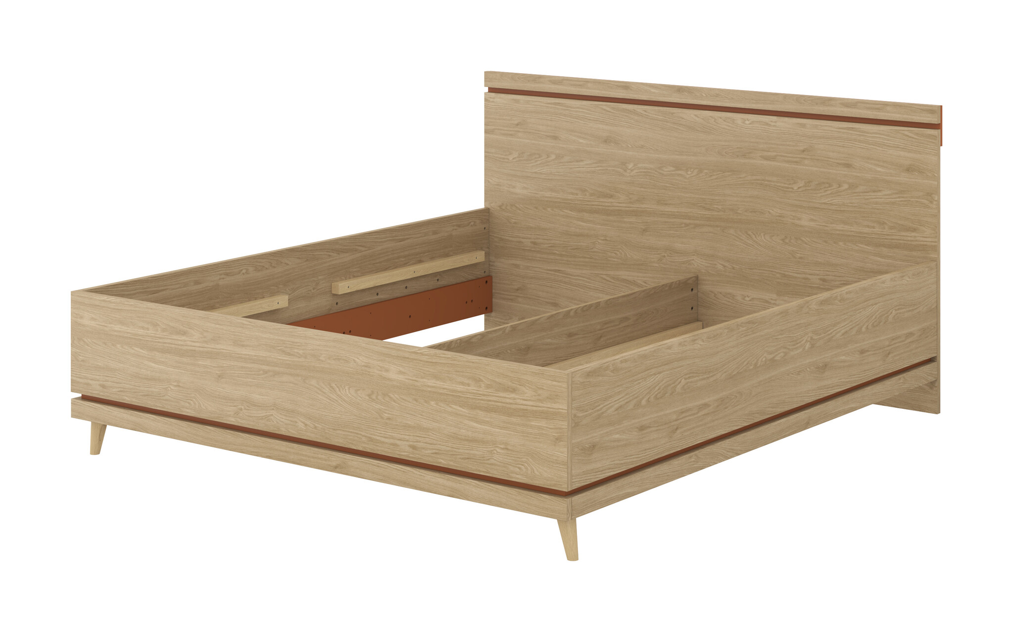 Houten Bed Skagen - Wotan Eiken - Bedframe