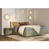 Houten Opbergbed Skagen - Groen