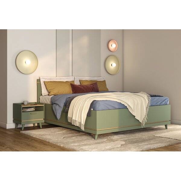 Home365 Houten Bed met Opbergruimte Skagen - Groen