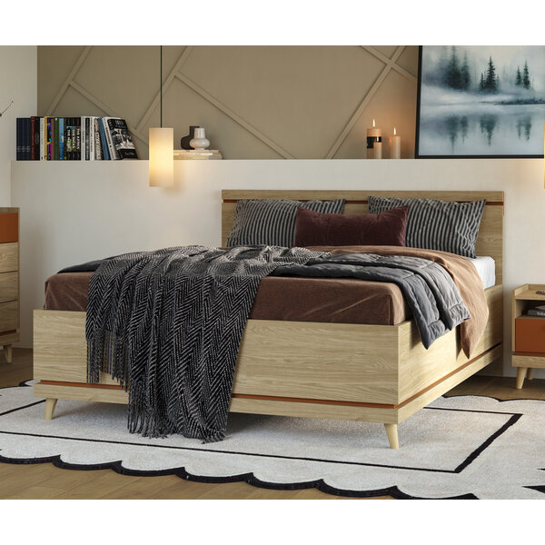 Home365 Houten Bed met Opbergruimte Skagen - Eiken