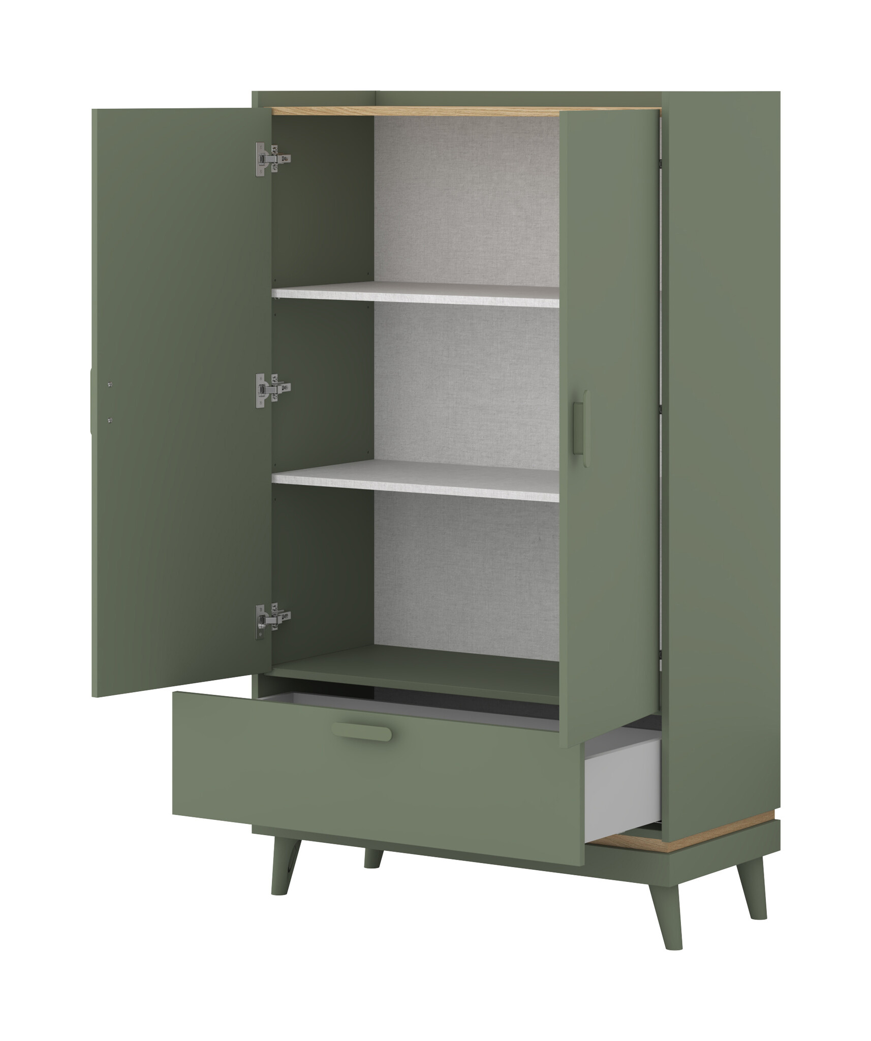 Linnenkast Skagen - Groen - 2-Deurs met Lade