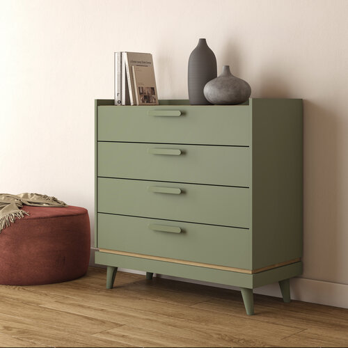 Ladekast Skagen - Groen - 4 Lades