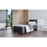 2dekans Boxspring Basic 90 x 200 Zwart -stofschade achterdoek [Niet in originele verpakking]
