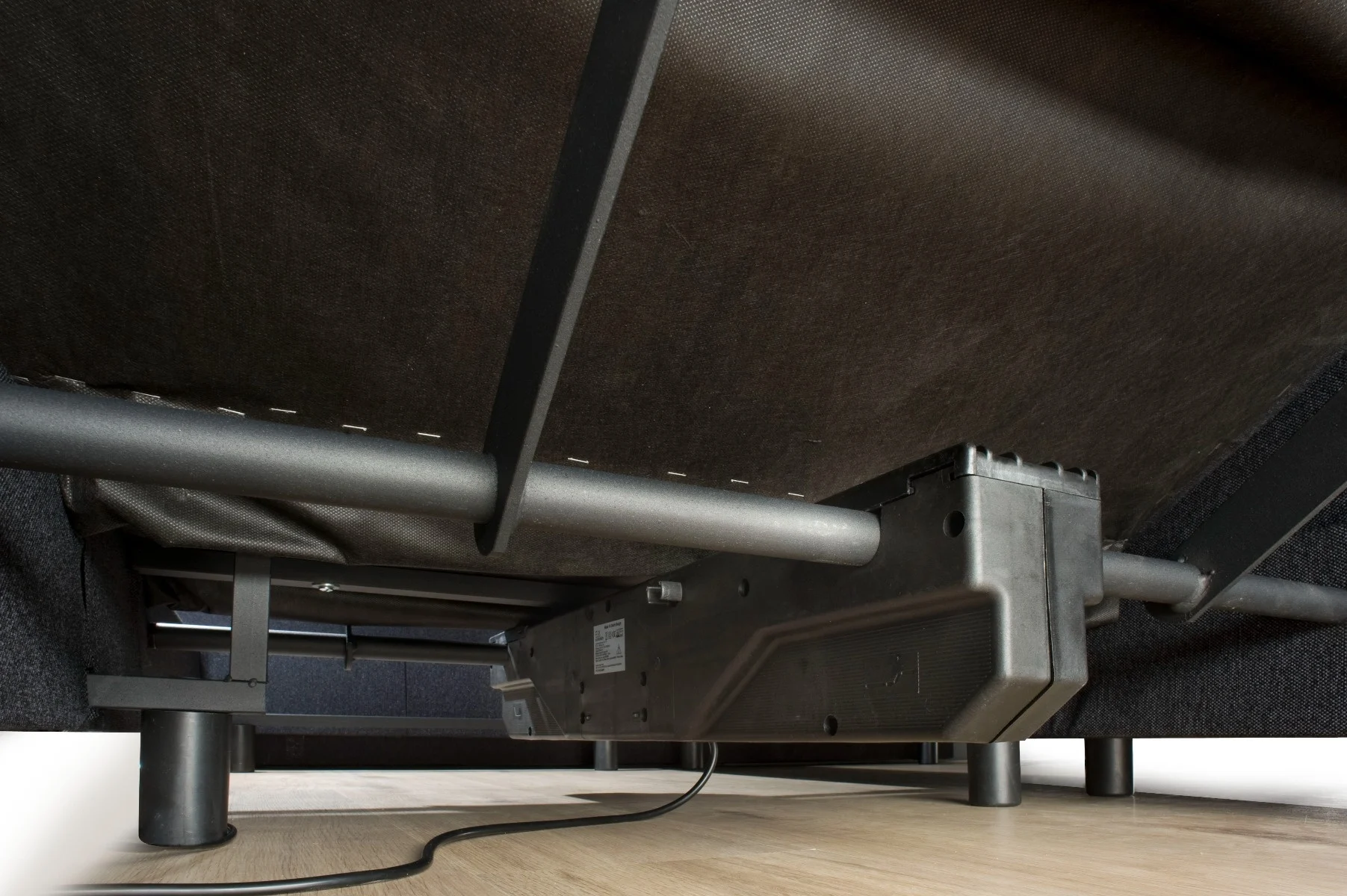 2dekans Elektrische Boxspring King 180 x 200 Zwart/Antraciet [Niet in originele verpakking + Stofschade hoeken]