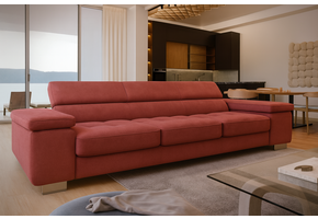 2dekans Slaapbank Sem Sofa | Zitbank - Velvet Roze/Rood  (Niet in originele verpakking, kans op stofschade)