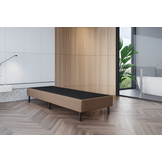 OP=OP Vaste Boxspring Box Zonder Matras 80 x 200 Donkerbeige