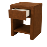 OP=OP Hocker met 1 lade Suede Cognac