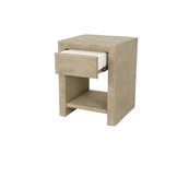 OP=OP Hocker met 1 lade Suede Zand