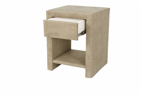 OP=OP Hocker met 1 lade Suede Zand