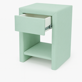 ACTIEDEAL Hocker met 1 lade Mintgroen
