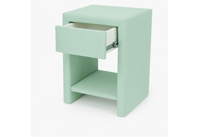 ACTIEDEAL Hocker met 1 lade Mintgroen